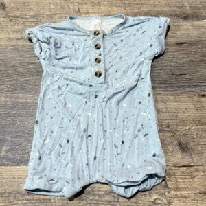 Lou Lou Romper Size 6-12 Months Blue Print